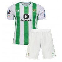 Fotballdrakt Barn Real Betis Hjemmedraktsett 2023-24 Kortermet (+ Korte bukser)